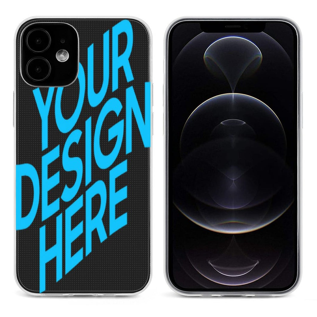 Coque/étui de téléphone transparente Apple Iphone 12 séries impression personnalisé avec image logo motif texte
