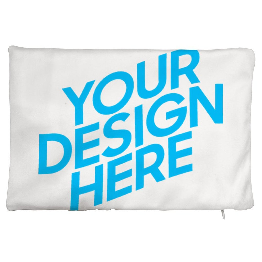 Taie d'oreiller personnalisée en peluche (impression recto-verso)(20 × 30 cm)