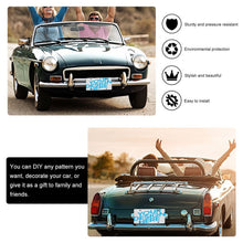 Charger l&#39;image dans la galerie, Plaque d&#39;immatriculation de voiture en fer (15×30cm) Personnalisé avec image et texte

