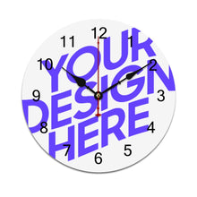 Charger l&#39;image dans la galerie, Horloge murale en PVC simple personnalisée avec photo motif texte logo image
