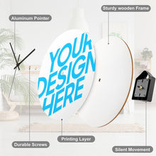 Charger l&#39;image dans la galerie, Horloge murale sans échelle décorative personnalisée avec photo motif texte logo image

