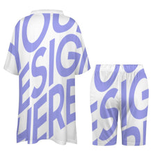 Charger l&#39;image dans la galerie, Impression d’image unique Chemise à manches femmes dolman ensemble de deux pièces OTZ personnalisé avec photo logo texte motif
