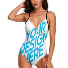 Charger l&#39;image dans la galerie, Maillot de bain 1 pièce femme confortable LT3153 personnalisé avec photo logo motif texte
