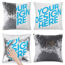 Charger l&#39;image dans la galerie, Impression des multi-images/image unqiue Accueil taie d&#39;oreiller à paillettes Coussin de siège personnalisé avec photo motif logo texte
