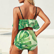 Charger l&#39;image dans la galerie, Maillot de bain personnalisé femme bikini 2 pièces avec culotte haute avec photo texte
